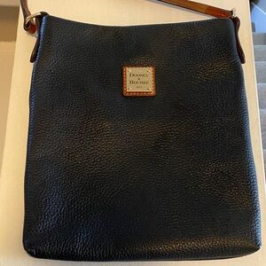 Dooney & Bourke Black Pebble Leather Crossbody Bag